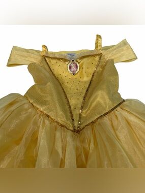 Disney Store Princess Belle Dress Yellow Size 7/8